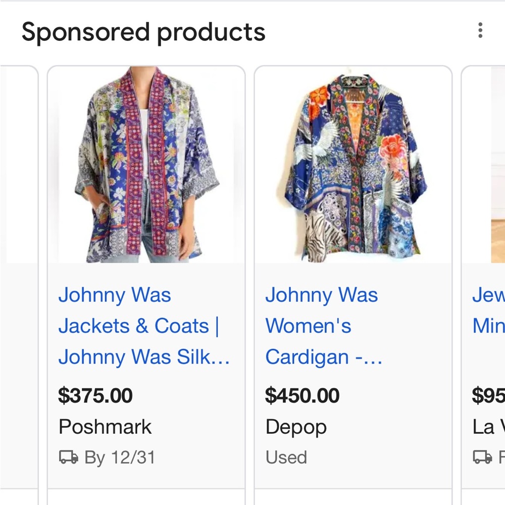 Johnny Was Multicolor Floral Cape - Picture 6 of 6
